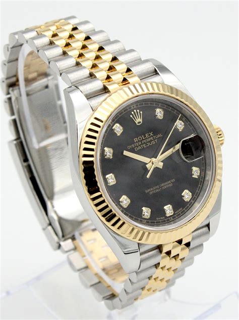 diamond dial rolex 41mm 2tone|rolex datejust 42 price.